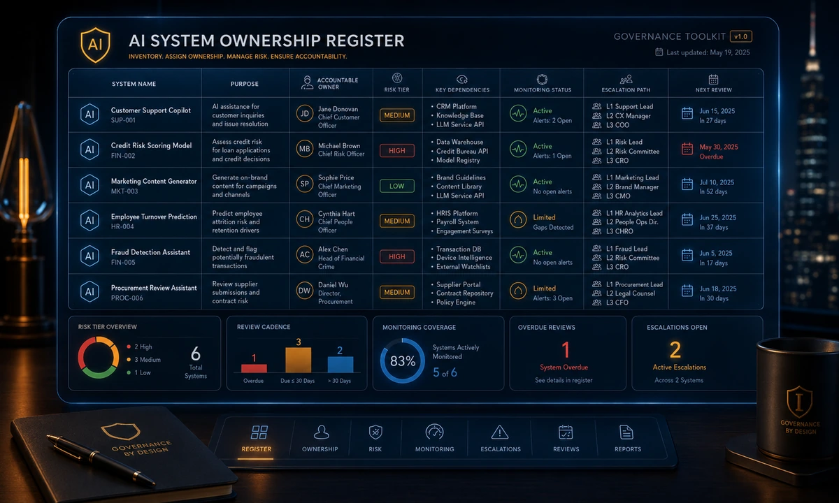 AI System Ownership Register preview