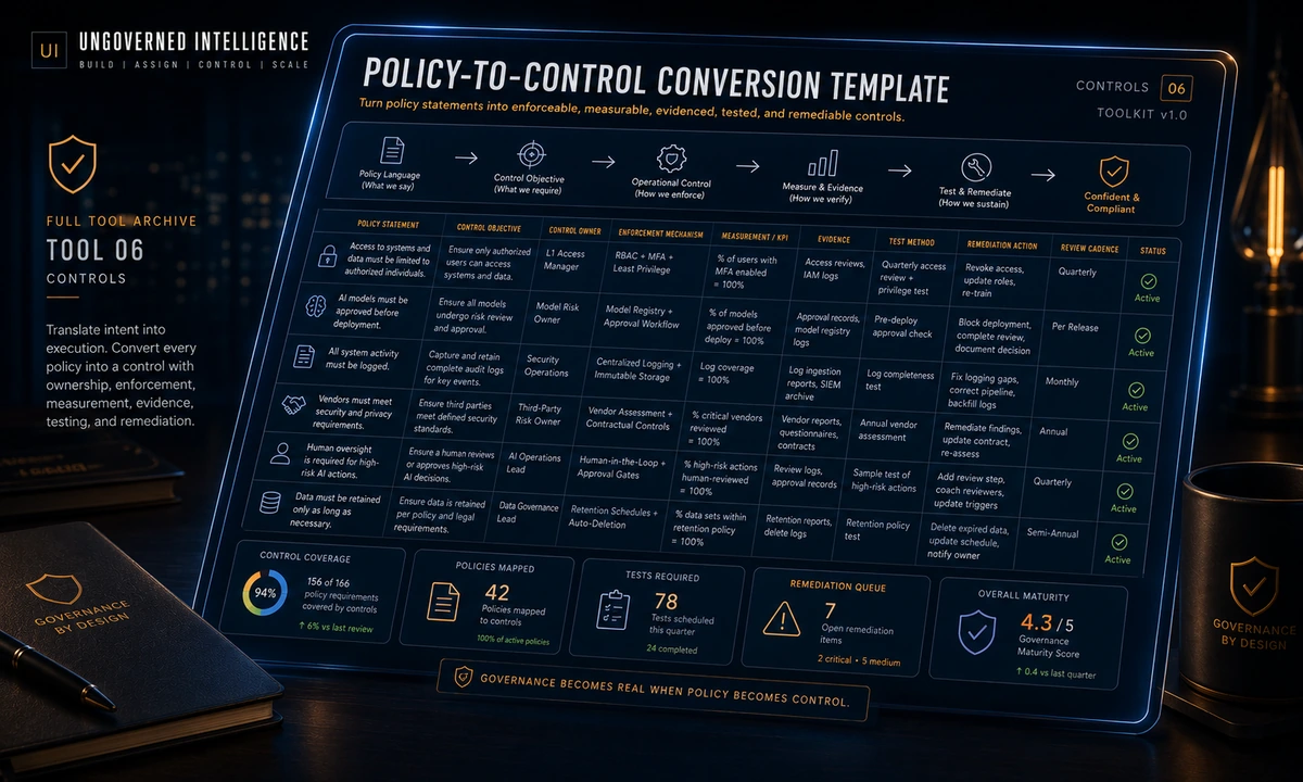 Policy-to-Control Conversion Template preview